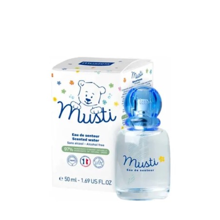 Mustela Acqua Profumata 50ml - Fragranza delicata e sicura per la pelle sensibile dei bambini