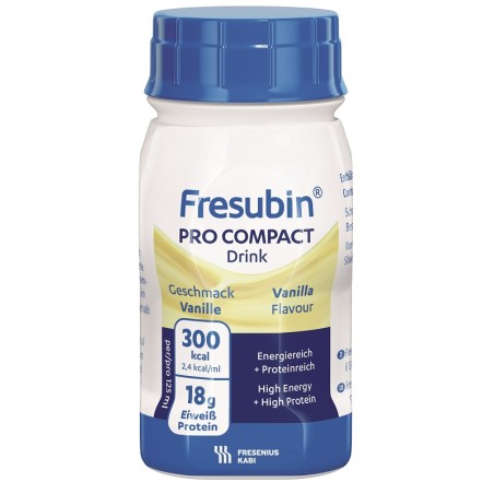 Fresenius Kabi Fresubin Pro Compact Drink Vaniglia 4 Flaconi Da 125 Ml