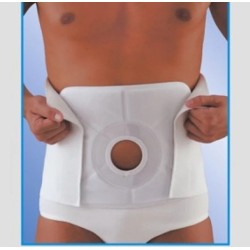 Cintura Colostomia Luropas Scudotex 24cm con foro centrale 10cm per supporto post-operatorio