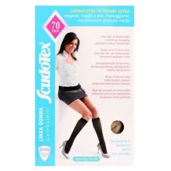 Gambaletto Scudotex 70 denari a compressione graduata con punta aperta, colore Nature taglia 3