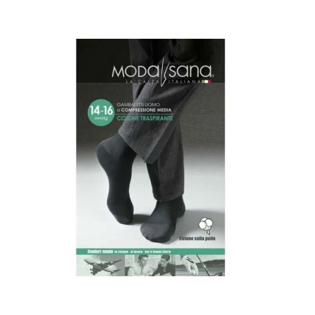 Gambaletto a compressione graduata Gloria Med Modasana in cotone blu, taglia M, 14-16 mmHg