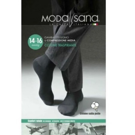 Gambaletto a compressione graduata Gloria Med Modasana in cotone blu, taglia M, 14-16 mmHg