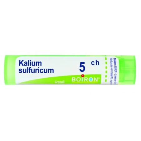 Boiron Kalium Sulfuricum 5CH tubo granuli omeopatici 4g per trattamenti naturali Boiron Kalium Sulfuricum 5CH tubo granuli omeopatici 4g per trattamenti naturali