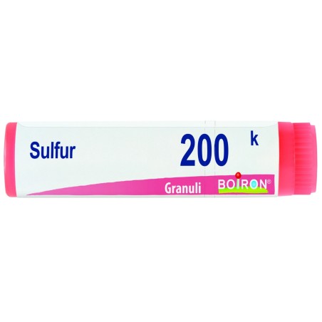 Boiron Sulfur 200K - Tubo monodose globuli omeopatici 1 grammo diluizione korsakoviana Boiron Sulfur 200K - Tubo monodose globuli omeopatici 1 grammo diluizione korsakoviana