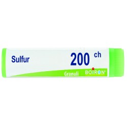 Boiron Sulfur 200CH - Tubo dose granuli omeopatici 1g per trattamenti dermatologici