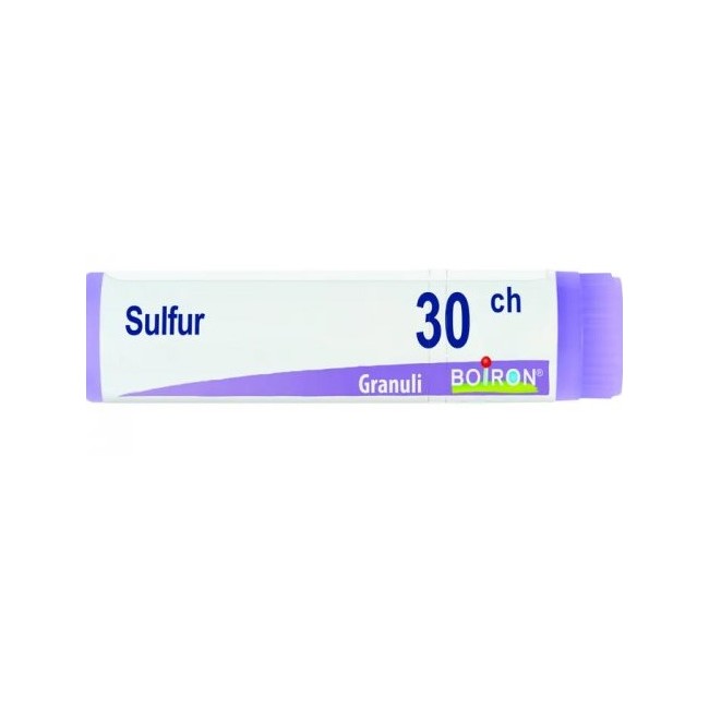 Boiron Sulfur 30CH granuli omeopatici tubo monodose da 1 grammo per trattamento omeopatico Boiron Sulfur 30CH granuli omeopatici tubo monodose da 1 grammo per trattamento omeopatico