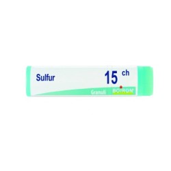 Boiron Sulfur 15CH granuli omeopatici tubo monodose da 1 grammo per trattamenti dermatologici