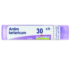 Antimonium Tartaricum 30CH Boiron - Medicinale omeopatico in granuli per disturbi respiratori