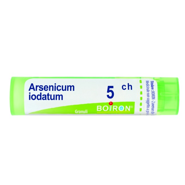 Boiron Arsenicum Iodatum 5CH - Tubo granuli omeopatici da 4 grammi per terapie personalizzate Boiron Arsenicum Iodatum 5CH - Tubo granuli omeopatici da 4 grammi per terapie personalizzate
