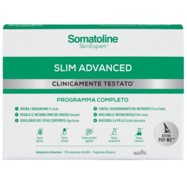 Somatoline Slim Advanced 120 Compresse Senza Glutine Senza Lattosio