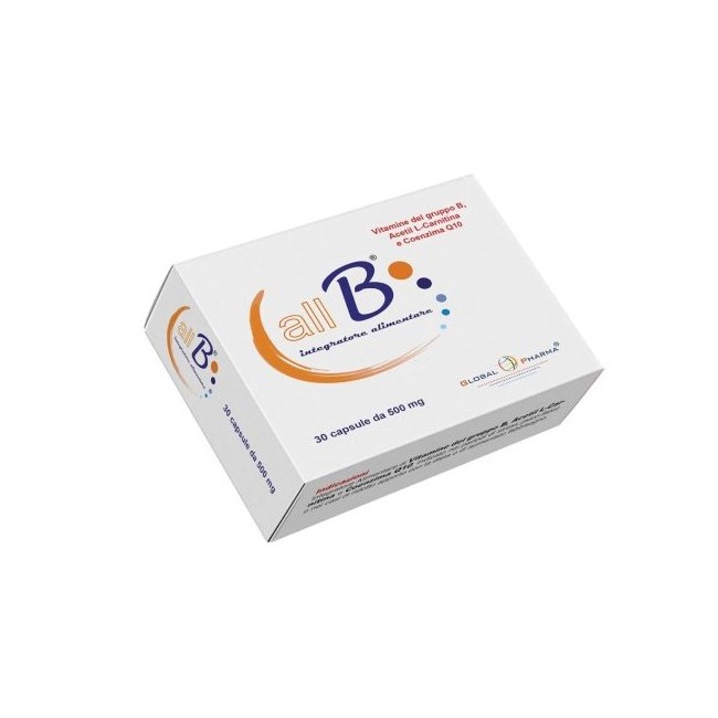 Global Pharma All B 30 Capsule - Integratore completo di vitamine del gruppo B Global Pharma All B 30 Capsule - Integratore completo di vitamine del gruppo B