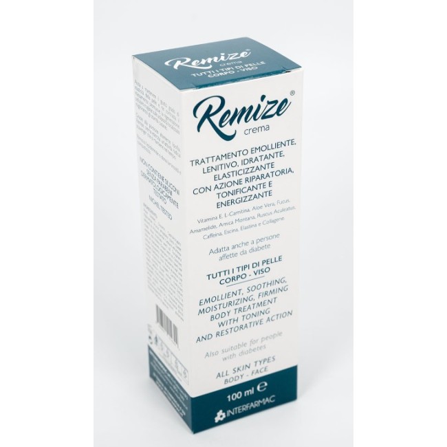 Interfarmac Remize Crema Corpo Idratante ed Emolliente 100 ml per pelle secca e sensibile Interfarmac Remize Crema Corpo Idratante ed Emolliente 100 ml per pelle secca e sensibile