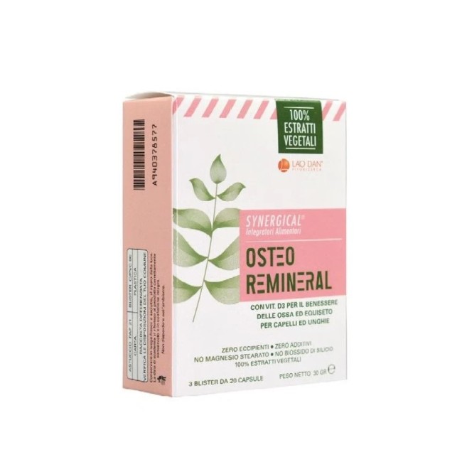 Lao Dan Osteo Remineral 60 Capsule - Integratore Vitamina D3 e Calcio per Ossa e Articolazioni Lao Dan Osteo Remineral 60 Capsule - Integratore Vitamina D3 e Calcio per Ossa e Articolazioni