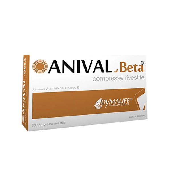 Dymalife Pharmaceutical Anival Beta - Integratore Vitamine B - Confezione 30 Compresse Dymalife Pharmaceutical Anival Beta - Integratore Vitamine B - Confezione 30 Compresse