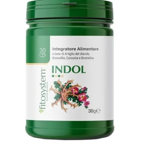 Fitosystem Indol 30 Compresse - Integratore per tensioni muscolari e benessere osteoarticolare Fitosystem Indol 30 Compresse - Integratore per tensioni muscolari e benessere osteoarticolare