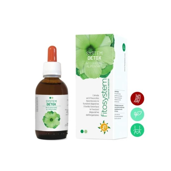 Fitosystem System Detox 50 Ml - Integratore depurativo in gocce per il benessere dell'organismo Fitosystem System Detox 50 Ml - Integratore depurativo in gocce per il benessere dell'organismo
