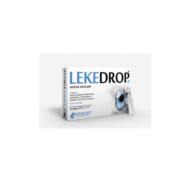 Dymalife Lekedrop Gocce Oculari 30 Fiale Monodose per il trattamento dell'occhio secco Dymalife Lekedrop Gocce Oculari 30 Fiale Monodose per il trattamento dell'occhio secco