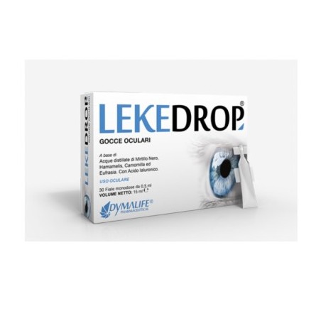 Dymalife Lekedrop Gocce Oculari 30 Fiale Monodose per il trattamento dell'occhio secco Dymalife Lekedrop Gocce Oculari 30 Fiale Monodose per il trattamento dell'occhio secco