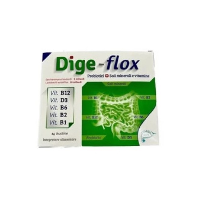 Pharmagen Dige Flox 14 Bustine - Integratore per la digestione e il benessere intestinale