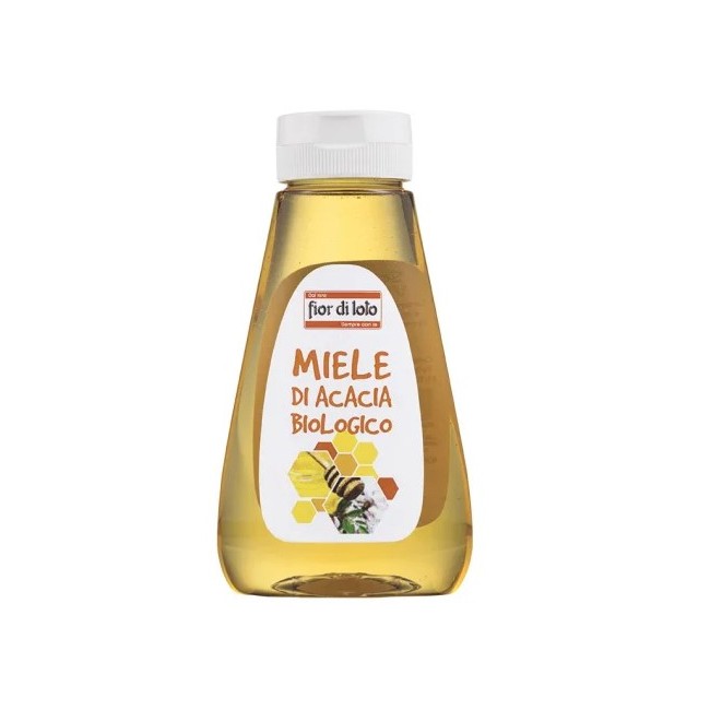 Miele di Acacia Biologico Biotobio in pratico flacone squeeze per dolcificare naturalmente Miele di Acacia Biologico Biotobio in pratico flacone squeeze per dolcificare naturalmente
