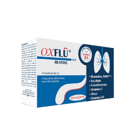 Piessefarma Oxflu 14 Bustine - Integratore per vie respiratorie con estratti vegetali Piessefarma Oxflu 14 Bustine - Integratore per vie respiratorie con estratti vegetali