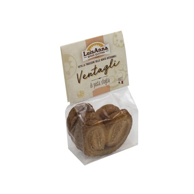 Biscotti Sfoglia Ventagli Luisanna Di Bove Annamaria & C - Confezione da 130g Biscotti Sfoglia Ventagli Luisanna Di Bove Annamaria & C - Confezione da 130g