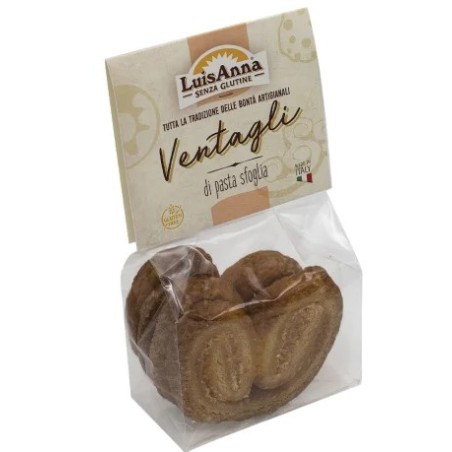 Biscotti Sfoglia Ventagli Luisanna Di Bove Annamaria & C - Confezione da 130g Biscotti Sfoglia Ventagli Luisanna Di Bove Annamaria & C - Confezione da 130g