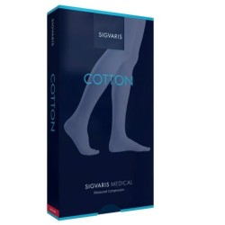 Gambaletto Sigvaris Cotton CCL2 a compressione graduata con punta aperta, taglia XL colore nature