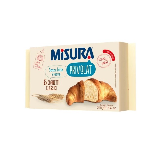 Cornetti Privolat Classico Misura senza olio di palma - Confezione da 240g