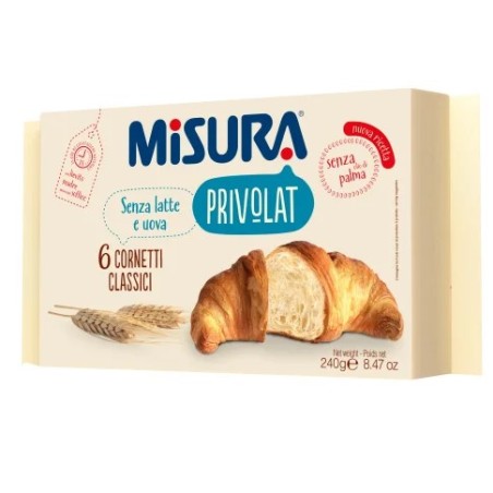 Cornetti Privolat Classico Misura senza olio di palma - Confezione da 240g