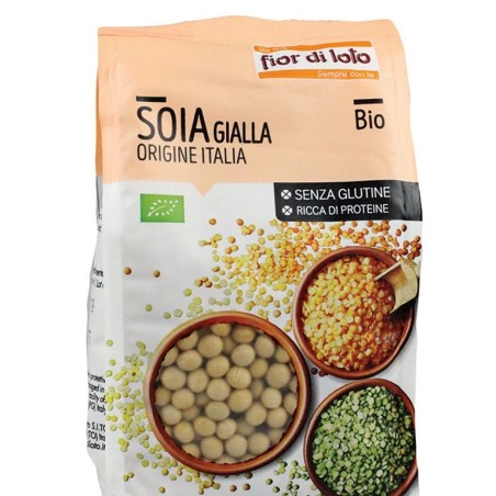 Biotobio Fior Di Loto Soia Gialla Italiana Bio Senza Glutine 400g per ricette vegetali