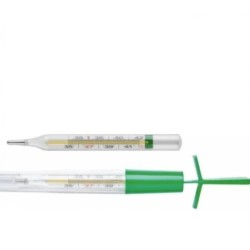 Termometro clinico digitale Ca-mi T Flap senza mercurio con display LCD e custodia protettiva