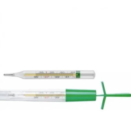 Termometro clinico digitale Ca-mi T Flap senza mercurio con display LCD e custodia protettiva Termometro clinico digitale Ca-mi T Flap senza mercurio con display LCD e custodia protettiva