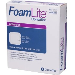 Convatec Foam Lite 8x8 medicazione protettiva in schiuma per cute peristomale - 10 pezzi