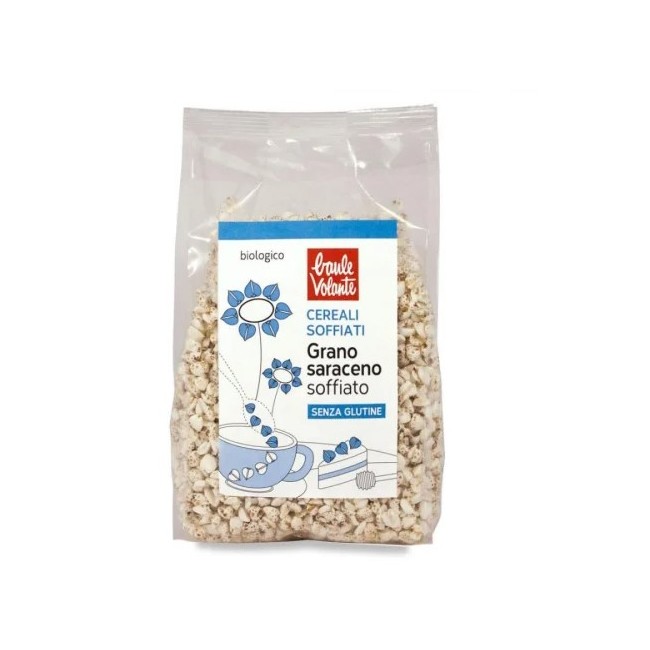 Biotobio Grano Saraceno Soffiato Biologico 60g - Cereale croccante senza glutine per colazione
