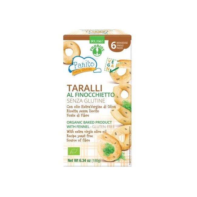 Probios Societa' Benefit Panito Taralli Al Finocchietto 180 G