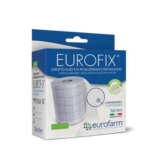 Cerotto estensibile Eurofarm Eurofix M 10x15 cm in tessuto non tessuto traspirante e ipoallergenico