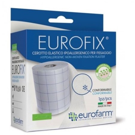 Cerotto estensibile Eurofarm Eurofix M 10x15 cm in tessuto non tessuto traspirante e ipoallergenico