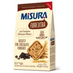 Colussi Misura Frollini Fibre Extra con Gocce di Cioccolato 290g - Ricchi di Fibre