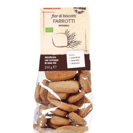 Fior Di Biscotti Farrotti Biotobio - Biscotti biologici al farro 250g per colazione e merenda