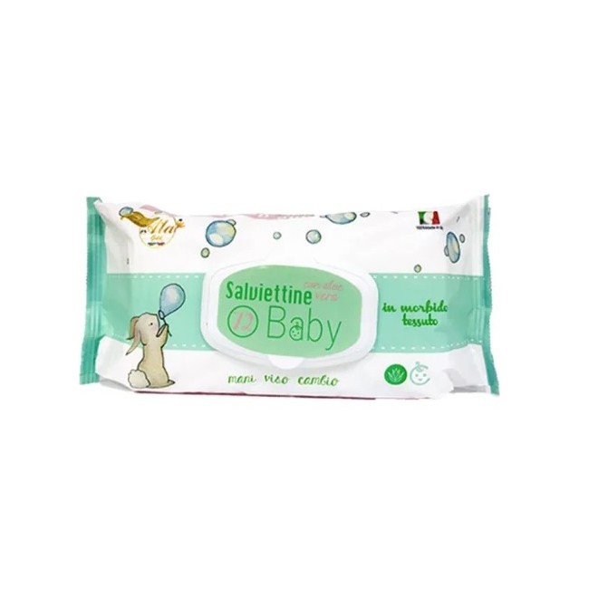 Ala Salviettine Aloe 72 Pezzi - Salviettine detergenti con estratto di Aloe Vera