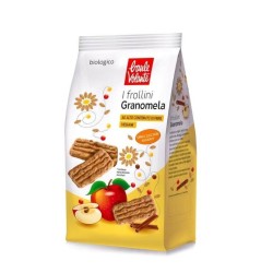 Biotobio Granomela - Biscotti integrali biologici senza zuccheri aggiunti con succo di mela