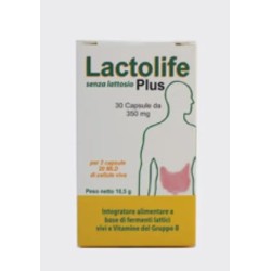Lactolife Plus 20 Capsule - Integratore di Fermenti Lattici Vivi con Vitamine del Gruppo B