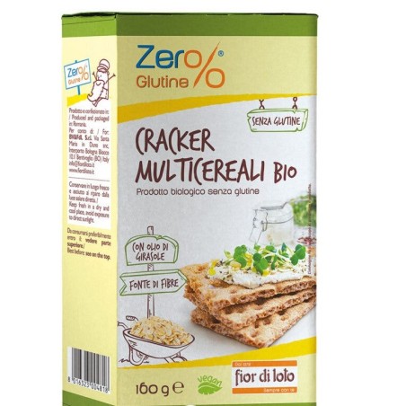 Crackers Multicereali Senza Glutine Biotobio Zer%glutine - Confezione da 160g per celiaci