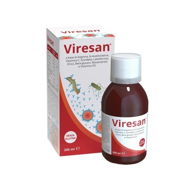 Terbiol Viresan Sciroppo 200ml - Integratore per le difese immunitarie con estratti naturali Terbiol Viresan Sciroppo 200ml - Integratore per le difese immunitarie con estratti naturali