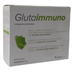 Audax Pharma Glutaimmuno 14 Bustine - Integratore Vitamina C e Zinco per Sistema Immunitario