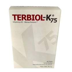 Terbiol K 75 integratore vitamina K2 60 capsule soft gel per ossa e articolazioni