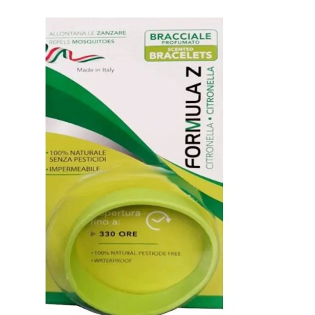 Braccialetto Citronella Adulto Formula Z - Protezione naturale contro le zanzare Braccialetto Citronella Adulto Formula Z - Protezione naturale contro le zanzare