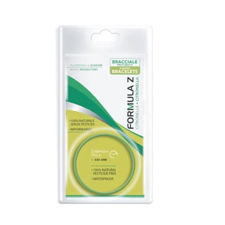 Farmac-zabban Formula Z Braccialetto Citronella Baby - Protezione naturale antizanzare per bambini Farmac-zabban Formula Z Braccialetto Citronella Baby - Protezione naturale antizanzare per bambini