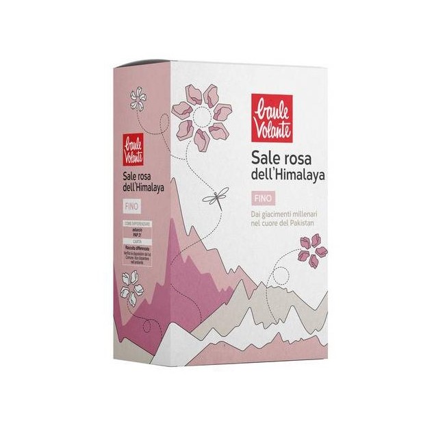 Sale Rosa dell'Himalaya Fino Biologico Baule Volante - Confezione da 1000g naturale e puro Sale Rosa dell'Himalaya Fino Biologico Baule Volante - Confezione da 1000g naturale e puro